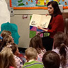 Ellen reading to children at the University of the South